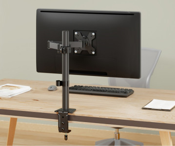 LogiLink Monitorhalterung, Armlänge: 376 mm, schwarz
