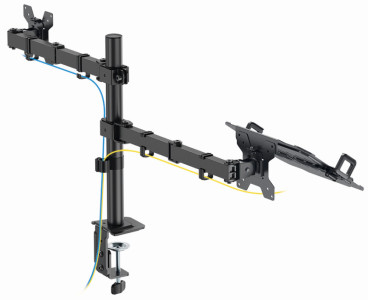 LogiLink Monitorhalterung mit Notebookhalterung, schwarz
