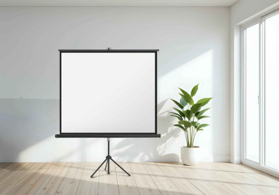 magnetoplan Écran sur pied, (L)1.800 x (H)1.800 mm, 1:1