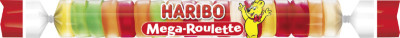 HARIBO Gomme aux fruits Mega-ROULETTE, rouleau de 45 g