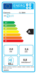 CLATRONIC Climatiseur CL 3844, blanc