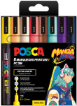 POSCA Marqueur à pigment PC-3M, étui de 8 MANGA HERO