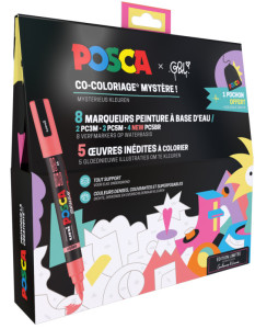 POSCA Marqueur à pigment, set de 8 