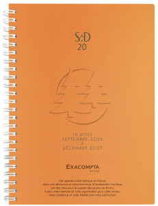 EXACOMPTA Agenda de bureau SAD 20S, 2026/2027, 16 mois