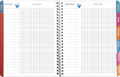 EXACOMPTA Cahier de textes Lovely, assorti