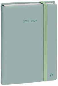 QUO VADIS Agenda PLAN NOTE 1521, 2026/2027, vert pastel