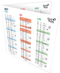 QUO VADIS Calendrier ORIGAMI, 360 x 180 mm, 2026/2027