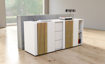 kerkmann Sideboard Oxford, 3 Schubladen & 2 Schiebetüren