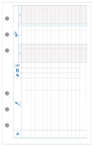 EXACOMPTA Recharge Exatime 17, 2026/2027, 1 semaine/2 pages