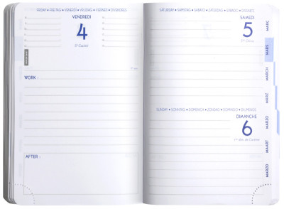 Clairefontaine Agenda scolaire Work & After 2026/2027, rouge