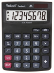 Rebell Calculatrice PANTHER 8 BX, 8 chiffres, noir