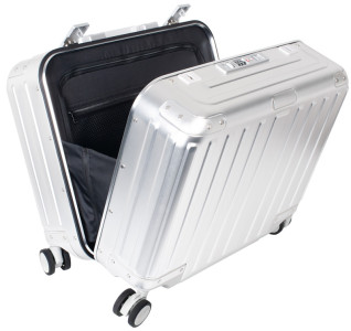 pavo Trolley pour déplacements d'affaires, aluminium, argent