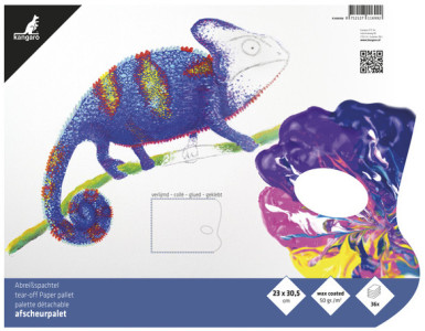 kangaro Abreißpalette, 36 Blatt, 50 g/qm, DIN A3, weiß