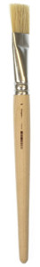kangaro Borstenpinsel, flach, Größe 10, unlackiertes Holz
