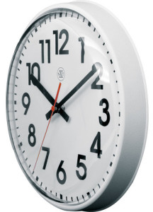 NEXTIME Horloge murale à quartz NXT, diamètre: 260 mm, blanc