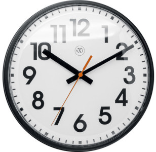 NEXTIME Horloge murale à quartz NXT, diamètre: 260 mm, blanc