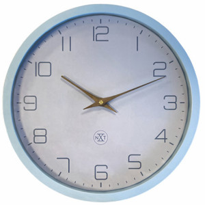 NEXTIME Horloge à quartz NXT ECO, diamètre: 300 mm, bleu