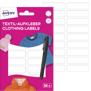 AVERY Étiquette pour textile, 13 x 45 mm, Maxi-Pack, blanc