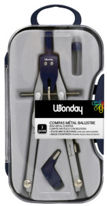 WONDAY Coffret compas de précision FCO300572, 3 pièces