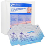 FIRST AID ONLY Brandwunden-Auflage, 100 x 100 mm, 10er Pack