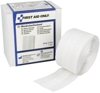 FIRST AID ONLY Wundschnellverband, 60 mm x 5 m, weiß