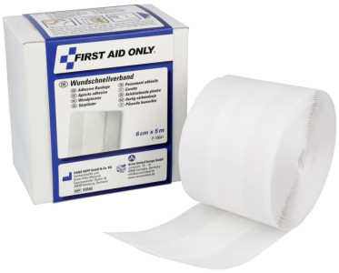 FIRST AID ONLY Wundschnellverband, 60 mm x 5 m, weiß