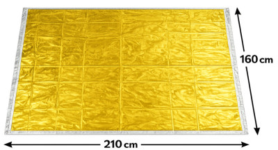 FIRST AID ONLY Rettungsdecke, 1.600 x 2.100 mm, silber/gold