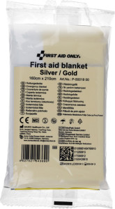 FIRST AID ONLY Rettungsdecke, 1.600 x 2.100 mm, silber/gold