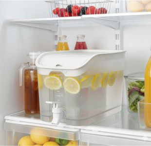 EDA Distributeur de boisson, 5 L, transparent avec couvercle