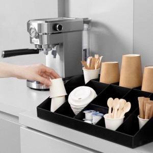 deflecto Organiseur thé & café, 7 compartiments