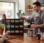 deflecto Organiseur pur sachets de thé, 12 tiroirs