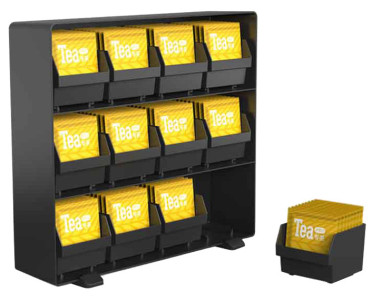 deflecto Organiseur pur sachets de thé, 12 tiroirs