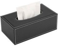deflecto Distributeur de mouchoirs, rectangulaire, noir deflecto Distributeur de mouchoirs, rectangulaire, noir