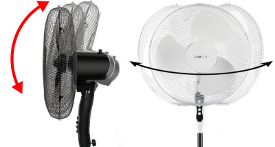 CLATRONIC Ventilateur sur pied VL 3603 S, noir