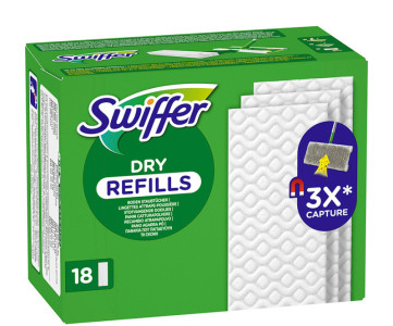 Swiffer Serpillère sèche, pack de recharge de 72