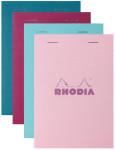 RHODIA Bloc agrafé No. 16, format A5, quadrillé 5x5, assorti RHODIA Bloc agrafé No. 16, format A5, quadrillé 5x5, assorti