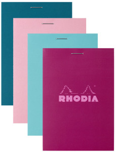 RHODIA Bloc agrafé No. 11, format A7, quadrillé 5x5, assorti