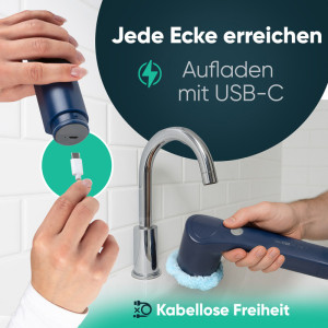 CLATRONIC Brosse électrique ERB 3815, bleu/gris