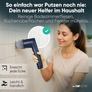 CLATRONIC Brosse électrique ERB 3815, bleu/gris
