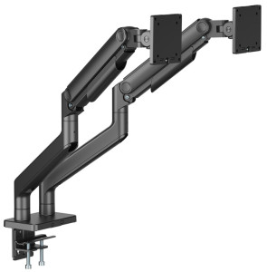 DIGITUS Support pour 2 écrans, charge max.: 2 x 20 kg, noir