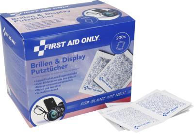 FIRST AID ONLY Brillen-Putztuch, 50er Pack