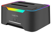LogiLink USB 3.2 Dual Festplatten Docking Station, 2,5