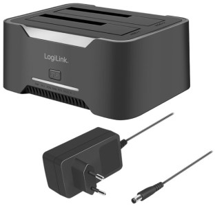 LogiLink USB 3.2 Dual Festplatten Docking Station, 2,5