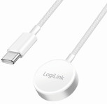 LogiLink Smartwatch-Induktions-Ladekabel für Apple, weiß
