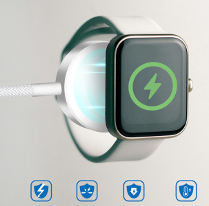 LogiLink Smartwatch-Induktions-Ladekabel für Apple, weiß