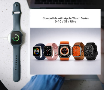 LogiLink Smartwatch-Induktions-Ladekabel für Apple, weiß