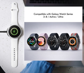 LogiLink Smartwatch-Induktions-Ladekabel für Galaxy, schwarz