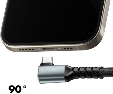 LogiLink USB 3.2 Kabel, USB-C - USB-C abgewinkelt, 1,0 m