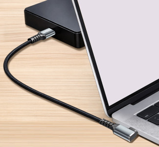 LogiLink USB 3.2 Kabel, USB-C - USB-C abgewinkelt, 1,0 m