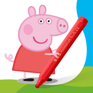 STAEDTLER Fasermaler Noris junior Peppa, 12er Kartonetui